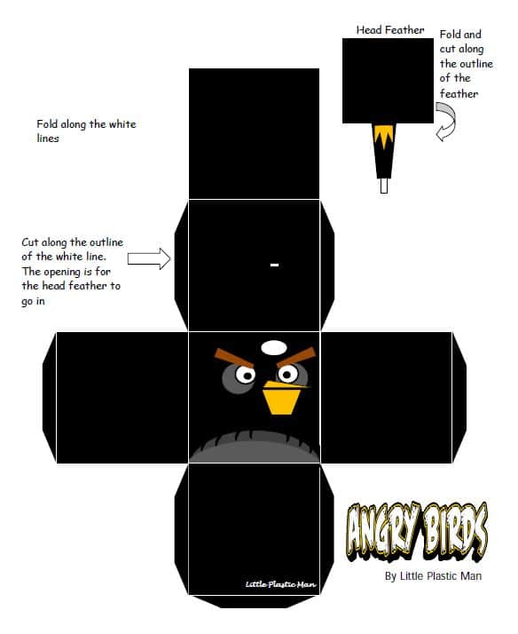 Angry Birds Papercraft Fold Feather And Fight Bit Rebels