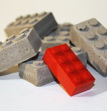 Real Concrete Lego Blocks Make Your Builds Realistic