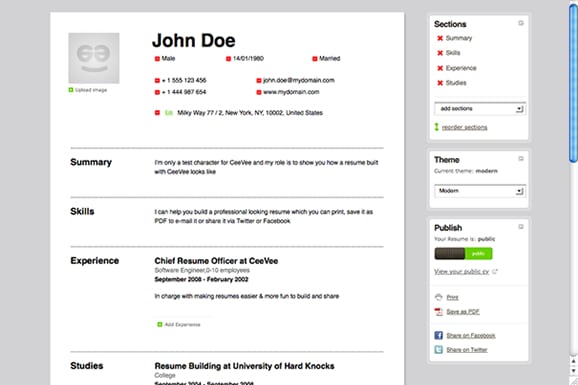 Create Your Resume’ Online Easy!