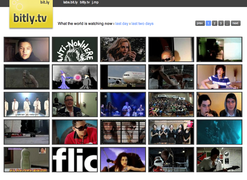 Ever heard of bitly.tv? Ya, me neither