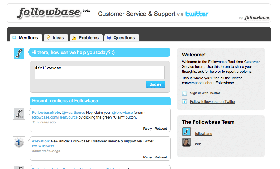 FollowBase | Customer Service and Support via Twitter! FollowBase | Customer Service and Support via Twitter!