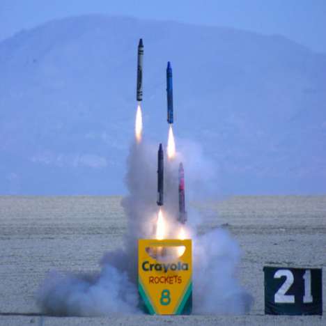 Paint The Sky | Giant Crayola Rockets