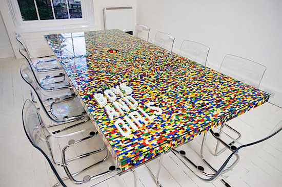 The Boardroom Table Made From Over 22,000 Legos!