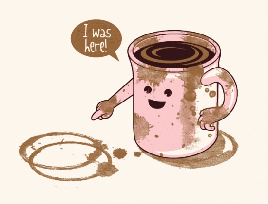 Brilliant Caffeinated T-Shirt: “I Was Here” Brilliant Caffeinated T-Shirt: “I Was Here”