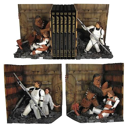 Star Wars: Death Star Trash Compactor Bookends! Star Wars: Death Star Trash Compactor Bookends!
