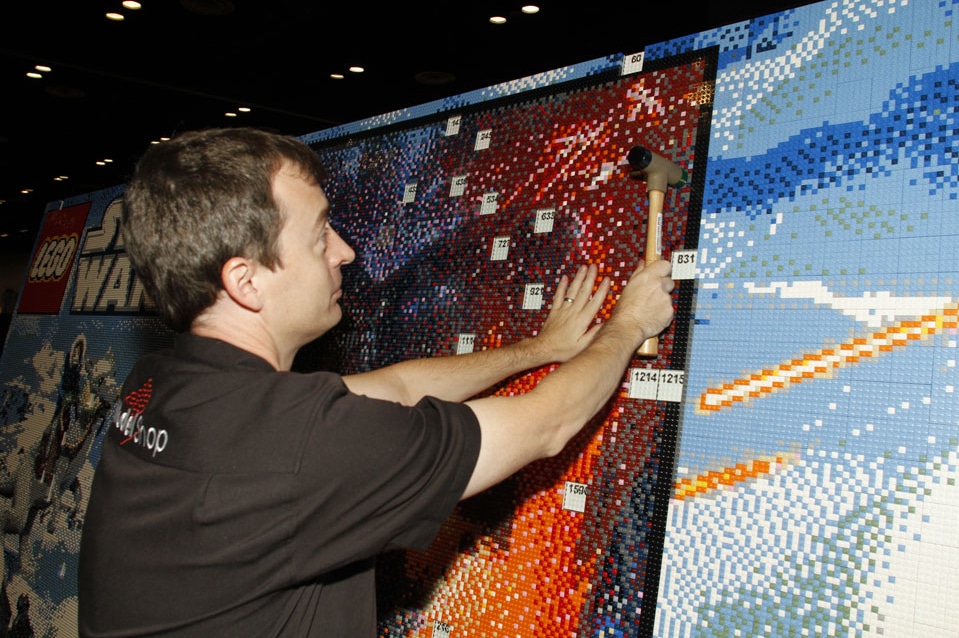 Epic Lego Star Wars Mural Build In Time Lapse Epic Lego Star Wars Mural Build In Time Lapse