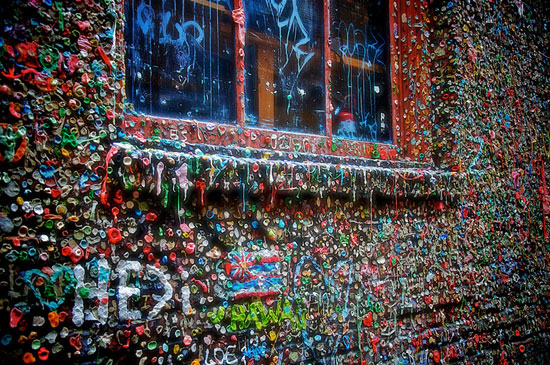Seattle’s Gum Wall: Disgustingly Creative Art! Seattle’s Gum Wall: Disgustingly Creative Art!