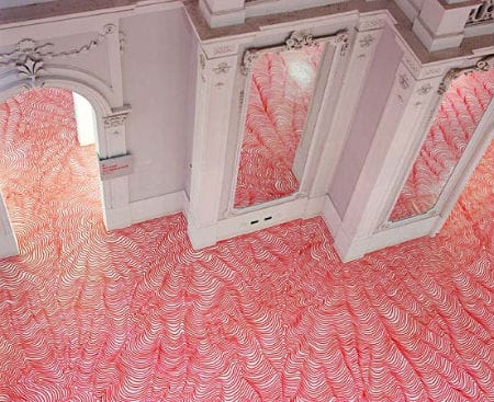 Artist Doodles – Permanent Marker Used to Create Installation