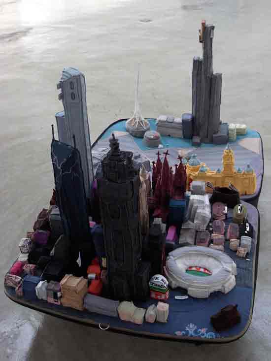 Portable Cities: Architecture Created From Old Clothes Portable Cities: Architecture Created From Old Clothes