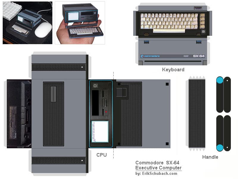 How To: Build Your Own Paper Commodore SX-64 How To: Build Your Own Paper Commodore SX-64