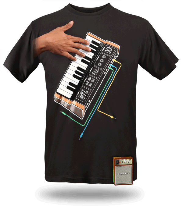 Play That T-Shirt: Electronic Music Synthesizer Shirt