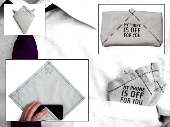 Phone Kerchief: Block Your Cell Phone From Ringing During Dinner