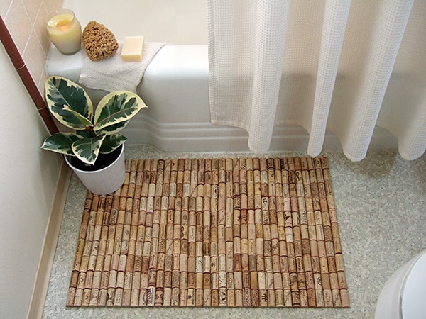 Bath Mat: The Wonderful Recycled Use Of 175 Wine Corks