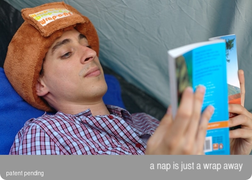 Wrap-a-Nap: Part Pillow, Part Blindfold Makes You Look…