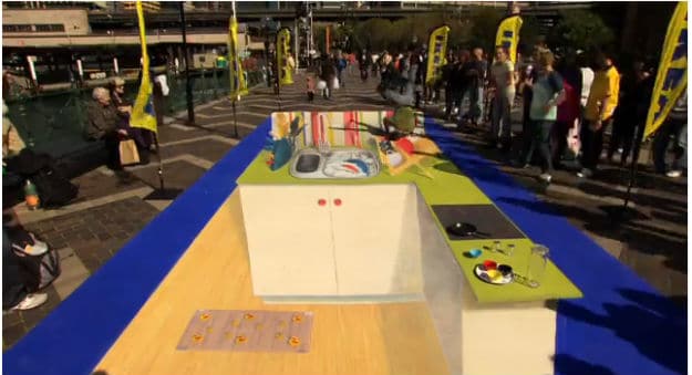 IKEA Creates 3D Chalk Art In Sydney