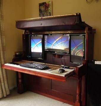 An Upright Piano Turned Into Epic Computer Case Mod An Upright Piano Turned Into Epic Computer Case Mod