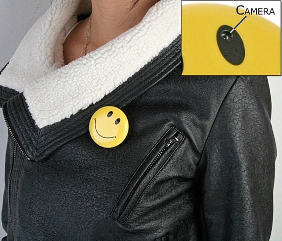 Badge Spy Camera: There’s A Secret Behind The Smile! Badge Spy Camera: There’s A Secret Behind The Smile!