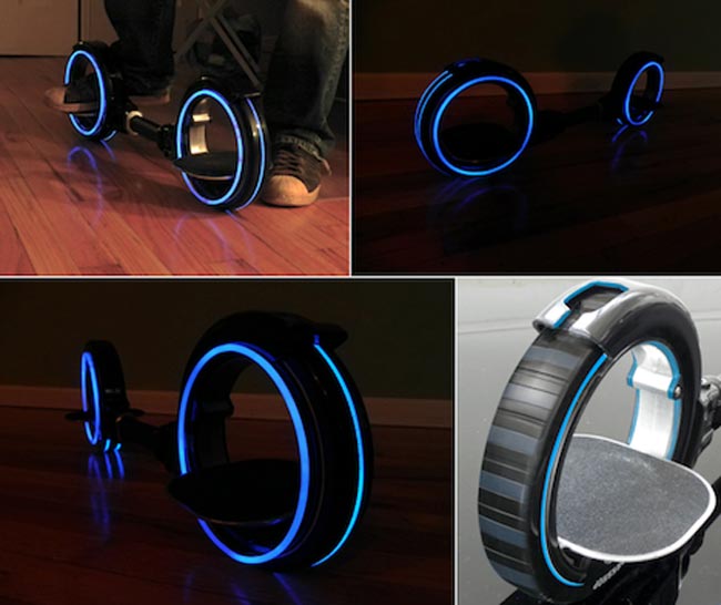 Real TRON Skatecycle: The Age Of TRON Has Arrived!