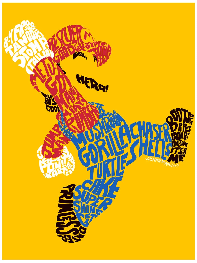 Nintendo Hero Typography: Words Speak Louder Than Images Nintendo Hero Typography: Words Speak Louder Than Images