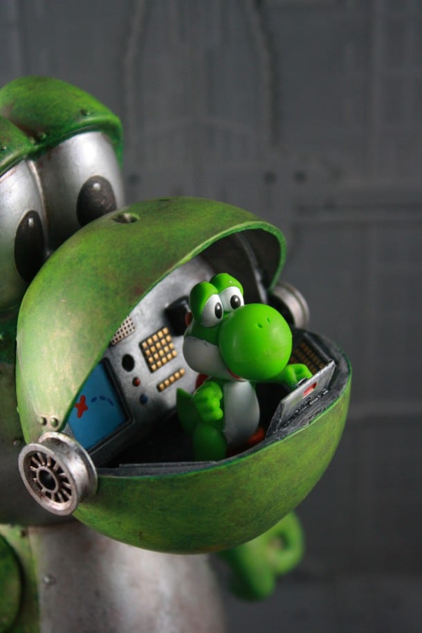 Yoshi From Super Mario Recreated As Insane Mecha Toy!