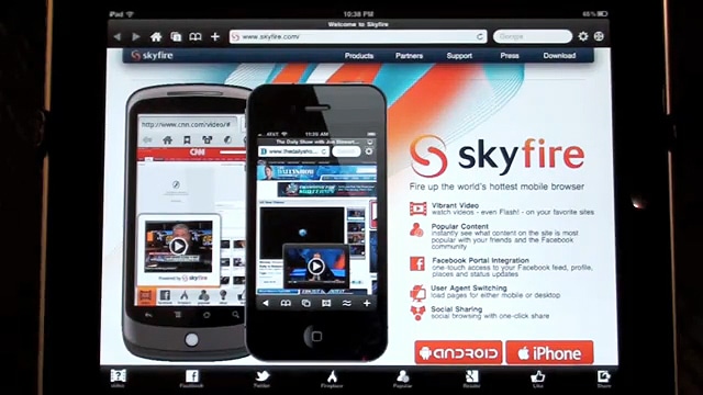 Skyfire: Content And Flash Browser For Your iPad And iPhone! Skyfire: Content And Flash Browser For Your iPad And iPhone!