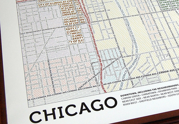 Design: City Maps Hand-Woven From Typography Design: City Maps Hand-Woven From Typography