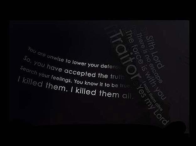 Star Wars Typography: Darth Vader Created With His Quotes Star Wars Typography: Darth Vader Created With His Quotes