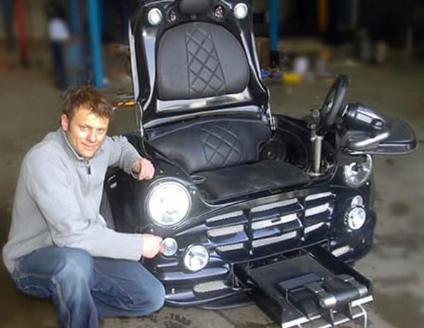 A Mini Cooper Turned Into A Badass Gaming Chair A Mini Cooper Turned Into A Badass Gaming Chair