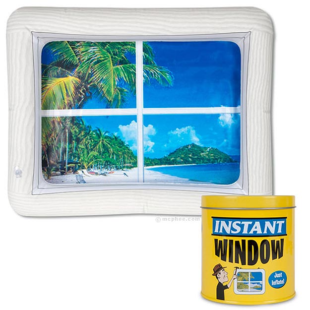 For Geeks & Workaholics: An Inflatable Window With A View For Geeks & Workaholics: An Inflatable Window With A View