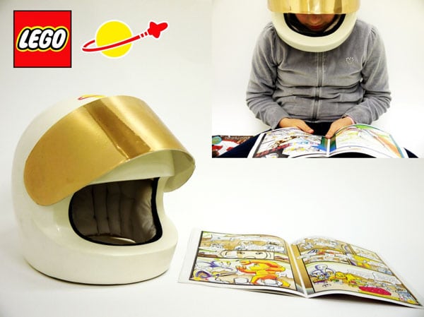 Life Size Lego Helmet: The ONLY Way To Listen To Audio Books Life Size Lego Helmet: The ONLY Way To Listen To Audio Books