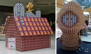 Canstruction: Insanely Retro Canned Food Sculptures | Bit Rebels
