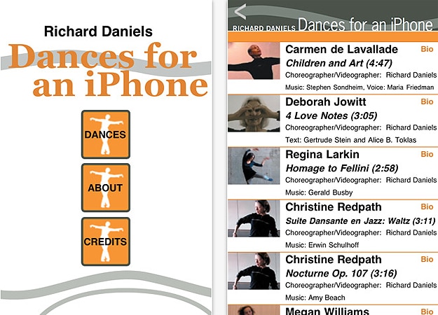 Dances iPhone App: Modern Dance Meets Digital World