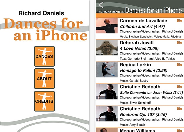 Dances iPhone App: Modern Dance Meets Digital World