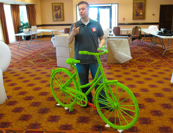 Full Size Lego Bike: Geeks Ride In Style Full Size Lego Bike: Geeks Ride In Style