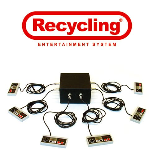 Recycled Nintendo NES Becomes 6 Man Music Jamming Device