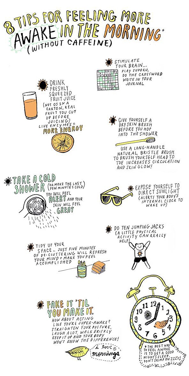 8 Tips For Feeling Awake Without Caffeine 8 Tips For Feeling Awake Without Caffeine