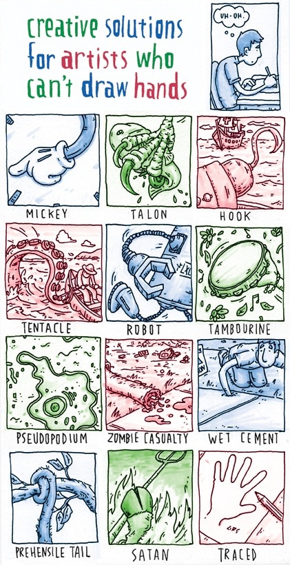 Creative Solutions For Artists Who Can’t Draw Hands Creative Solutions For Artists Who Can’t Draw Hands