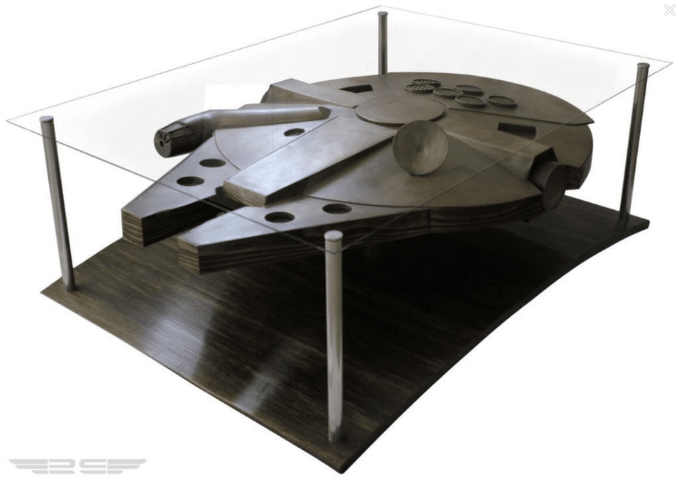 The Star Wars Millennium Falcon Coffee Table The Star Wars Millennium Falcon Coffee Table