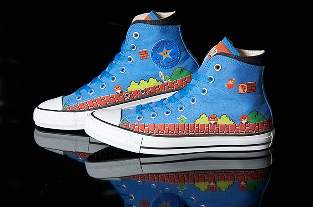Super Mario Converse Sneakers For Retro Gaming Geeks Super Mario Converse Sneakers For Retro Gaming Geeks