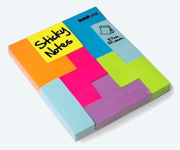 Tetris Inspired Sticky Notes For Your Geeky Office