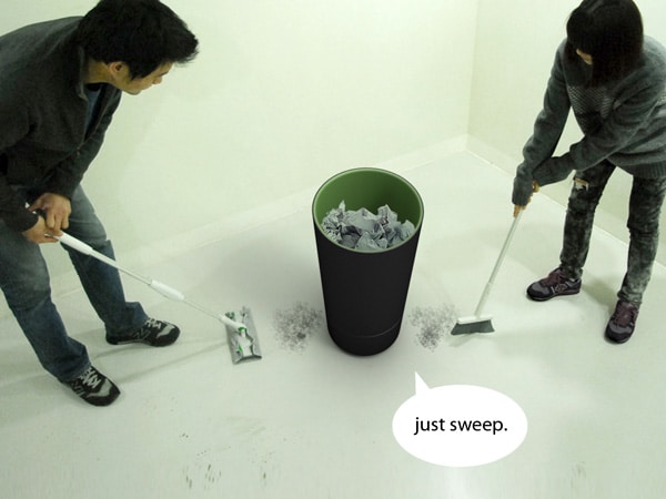 Next Gen Trash Bin: Sucks Up What’s On The Floor