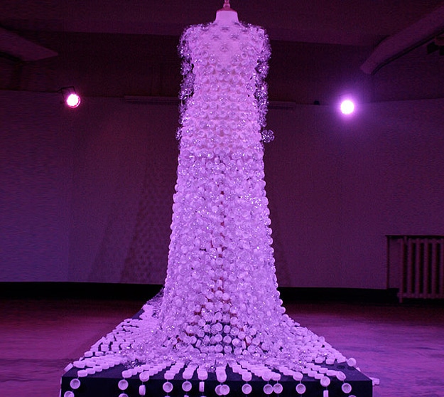 Elegant Gown Created From Recycled Plastic Bottles