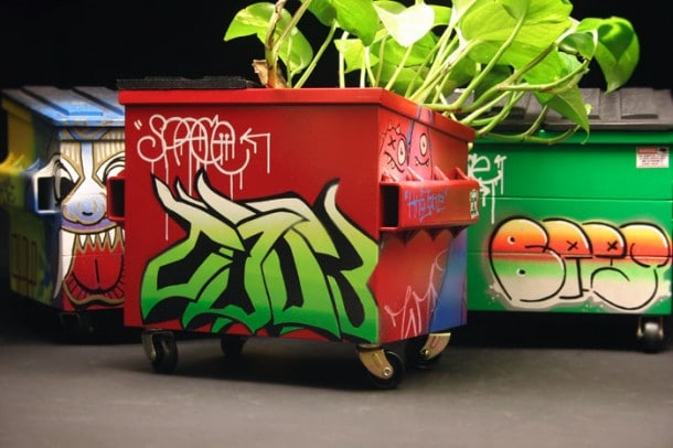 Steelplant: Punk Out Your Flowers With Desktop Graffiti Dumpsters Steelplant: Punk Out Your Flowers With Desktop Graffiti Dumpsters