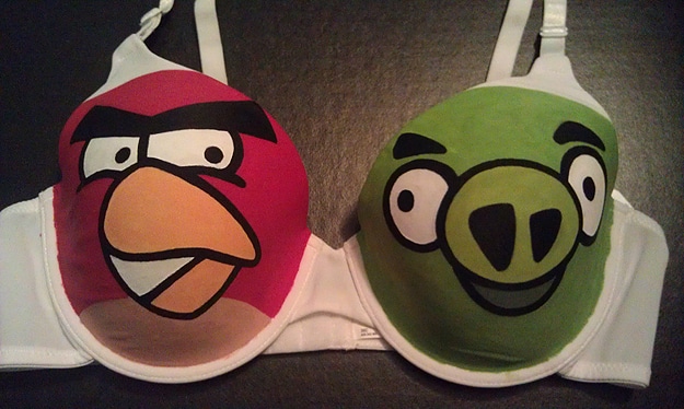 The Angry Boobs Bra: For Ultimate Angry Birds Fans The Angry Boobs Bra: For Ultimate Angry Birds Fans