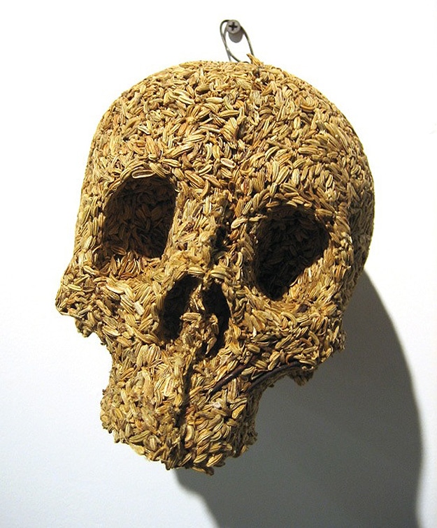 Charming Little Skulls Molded From Spices & Seeds Charming Little Skulls Molded From Spices & Seeds