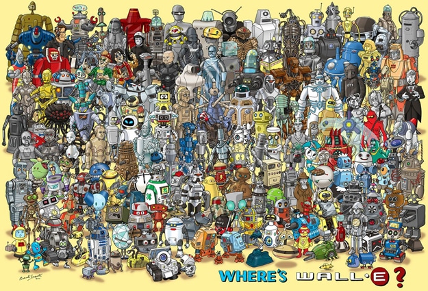 Where’s WALL-E: A Geek Robot Mashup With Where’s Waldo Where’s WALL-E: A Geek Robot Mashup With Where’s Waldo