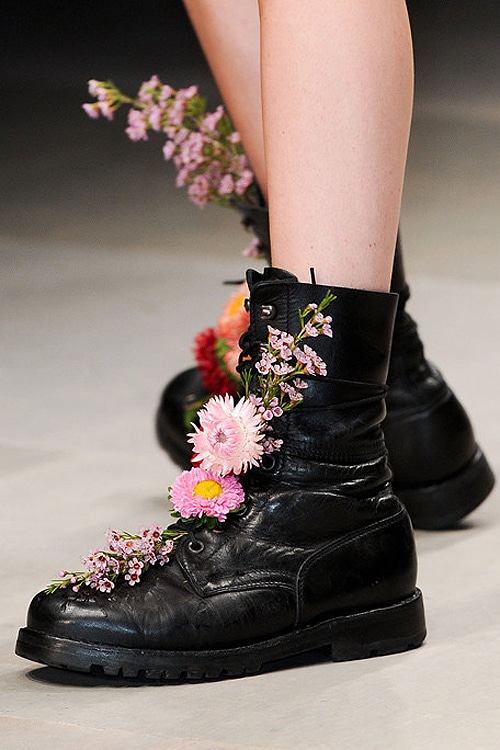 Creative Inspiration: Wear Wild Flowers In Combat Boots | Bit Rebels
