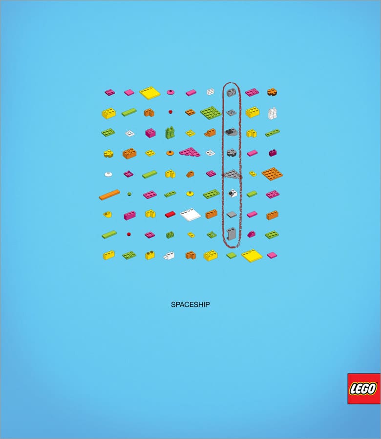 Lego Words Puzzle: A More Challenging Advertising Idea Lego Words Puzzle: A More Challenging Advertising Idea