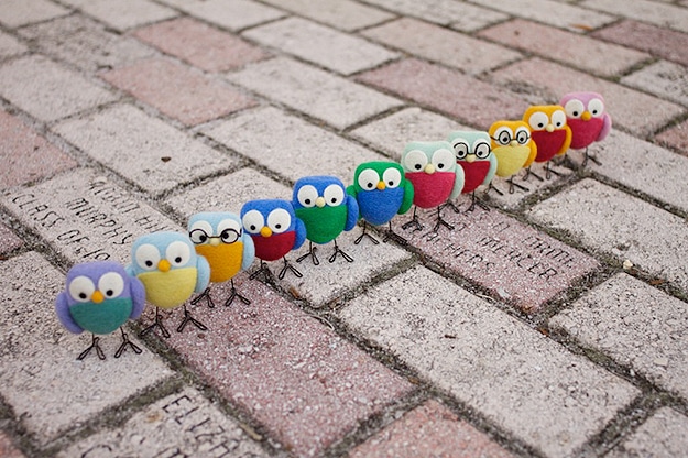 Your Daily Cute: Get Schooled By Some Needle Felted Owls