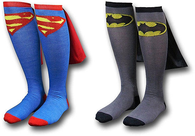 Superhero Socks With Capes: Get Your Geek On